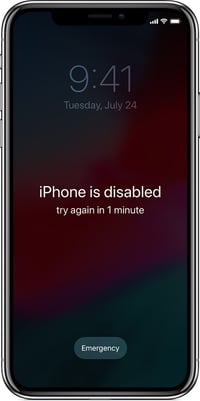 Blog - iPhone disabled